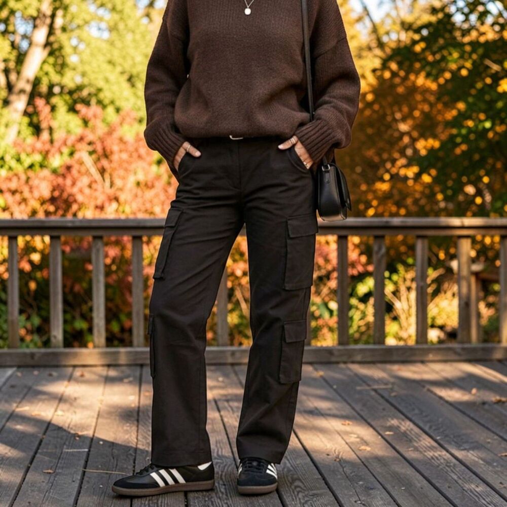 SoCa by St. John Black Cargo Ankle Pants | Size 12